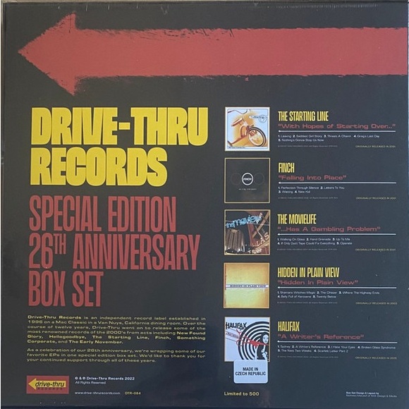 Drive-Thru Records (Special Edition 26th Anniversary EP Box Set: Sealed: Punk - Picture 2 of 9